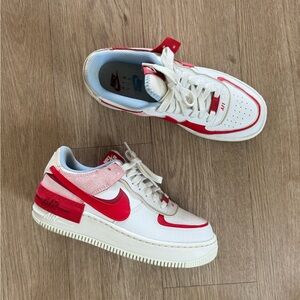Nike Kids White and Pink Sneakers